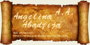 Angelina Abadžija vizit kartica